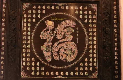 Tranh Khảm Ốc Bách Phúc - Long Lân Quy Phụng - Tháng 6 2019.