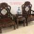 Bộ Bàn Ghế Gỗ Trắc Đục Tam Sư - 6 Món . 