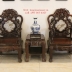 Bộ Bàn Ghế Gỗ Trắc Đục Tam Sư - 6 Món . 