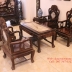 Bộ Bàn Ghế Gỗ Trắc Đục Tam Sư - 6 Món . 