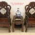 Bộ Bàn Ghế Gỗ Trắc Đục Tam Sư - 6 Món . 