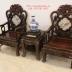 Bộ Bàn Ghế Gỗ Trắc Đục Tam Sư - 6 Món . 