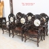 Trúc Kép 9 Món Bàn Tròn 1m20 Gỗ Gụ Ta . 