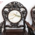 Trúc Kép 9 Món Bàn Tròn 1m20 Gỗ Gụ Ta . 