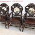 Trúc Kép 9 Món Bàn Tròn 1m20 Gỗ Gụ Ta . 