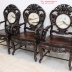 Trúc Kép 9 Món Bàn Tròn 1m20 Gỗ Gụ Ta . 
