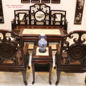 Bộ Bàn Ghế Mỏ Móc 6 Món Gỗ Gụ Ta - Cuối Tháng 7 - 2019
