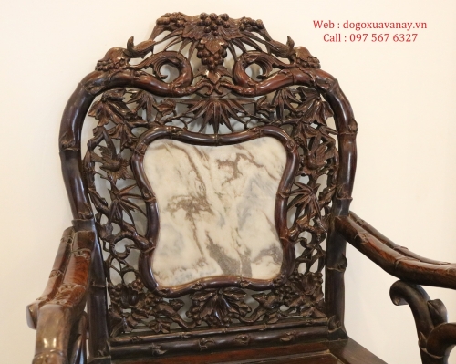 Bộ Bàn Ghế Mắt Trúc Gỗ Trắc Sâu Tuổi