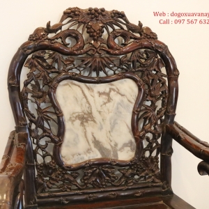 Bộ Bàn Ghế Mắt Trúc Gỗ Trắc Sâu Tuổi