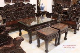 Bộ Rồng Đỉnh Gỗ Trắc 10 món - Hàng Tuyển - THỰC SỰ ĐẲNG CẤP 