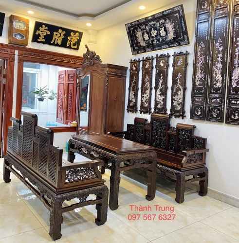 Trường Kỷ Huế Tựa Ngũ Sơn Vai Lật 