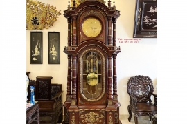 Đồng Hồ Tủ Đứng Gỗ Cẩm Lai - Rất Cao Cấp