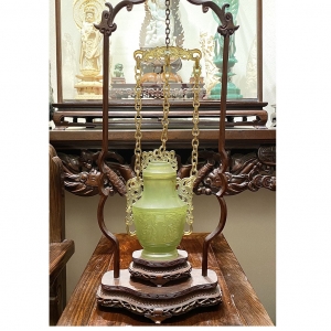 Đỉnh Ngọc Tụ Nham ( Serpentine) Dây Xích Rất Đẹp