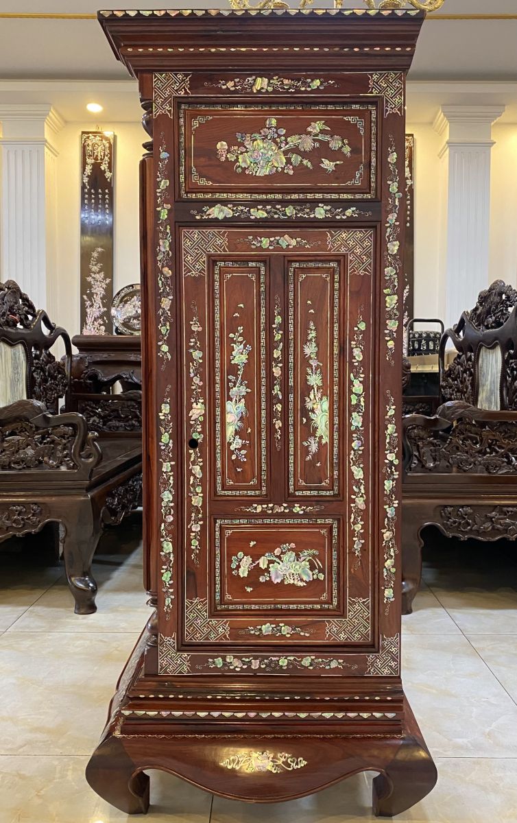 Cây tủ thờ xưa khảm ốc đẹp