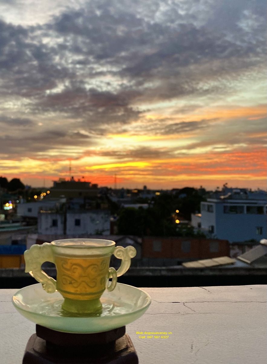 bộ ấm trà bằng ngọc