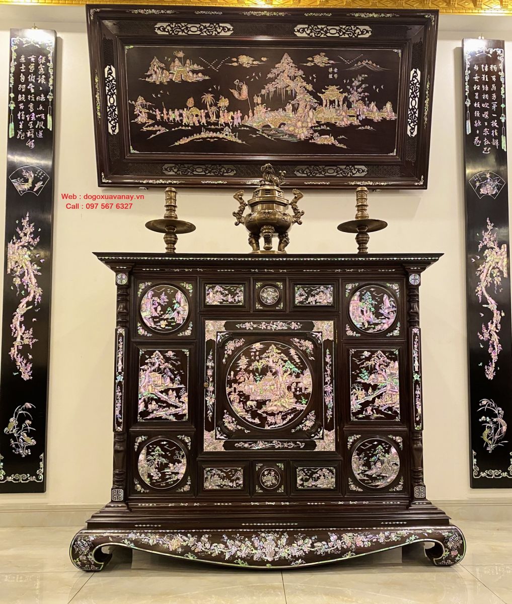 tủ thờ khảm ốc đắt nhất việt nam