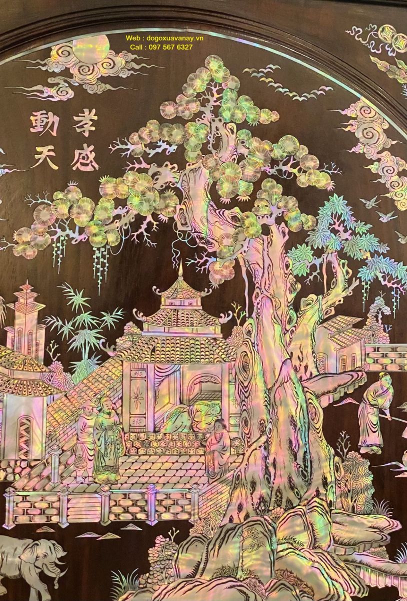 Tủ thờ khảm ốc gỗ trắc ở hà nội