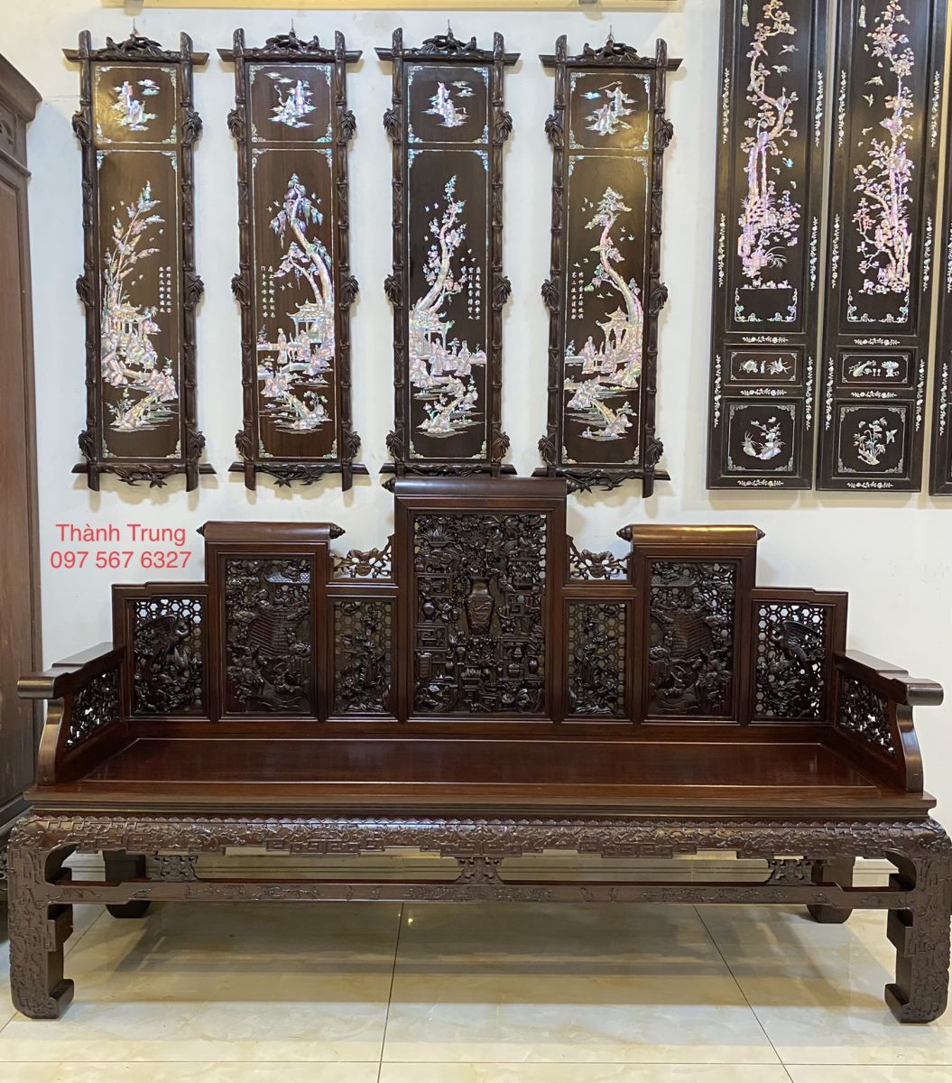 trường kỷ xưa của huế gỗ gụ