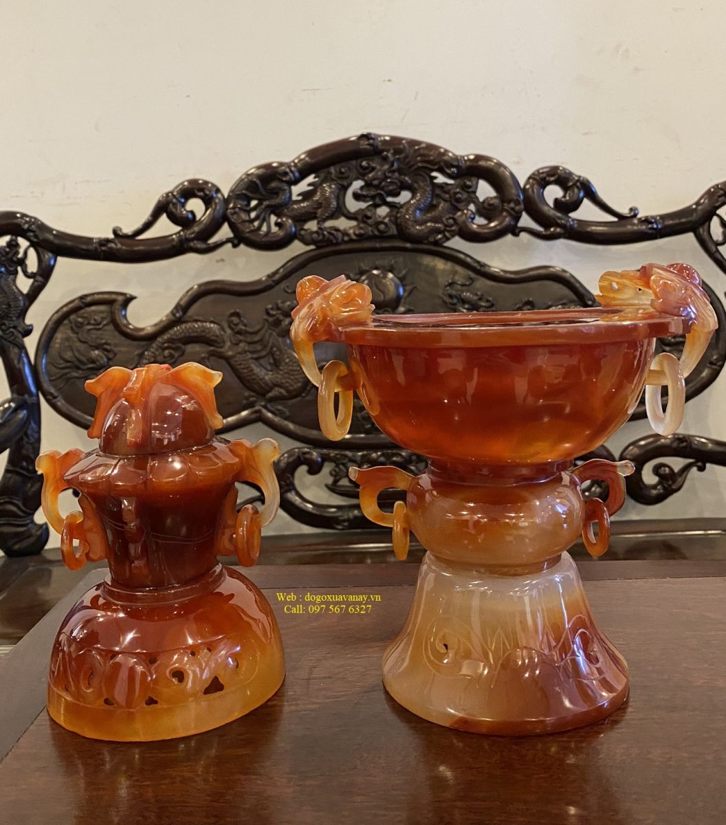 bình cổ bằng mã não