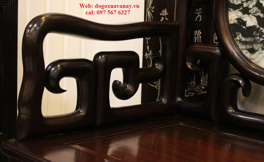 bộ bàn ghế mỏ móc gỗ gụ mật ở hà nội
