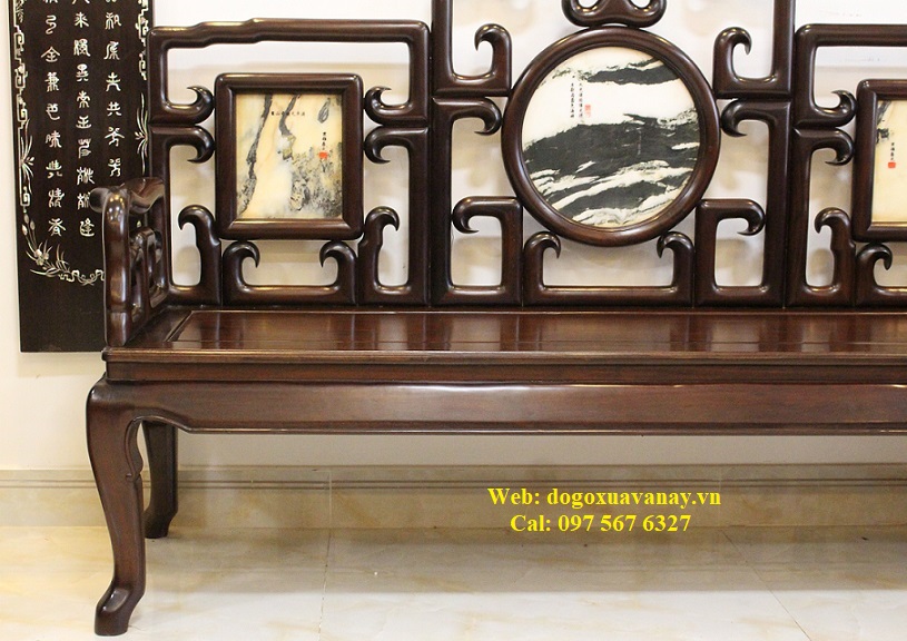 bộ ghế móc gỗ gụ ta quảng bình