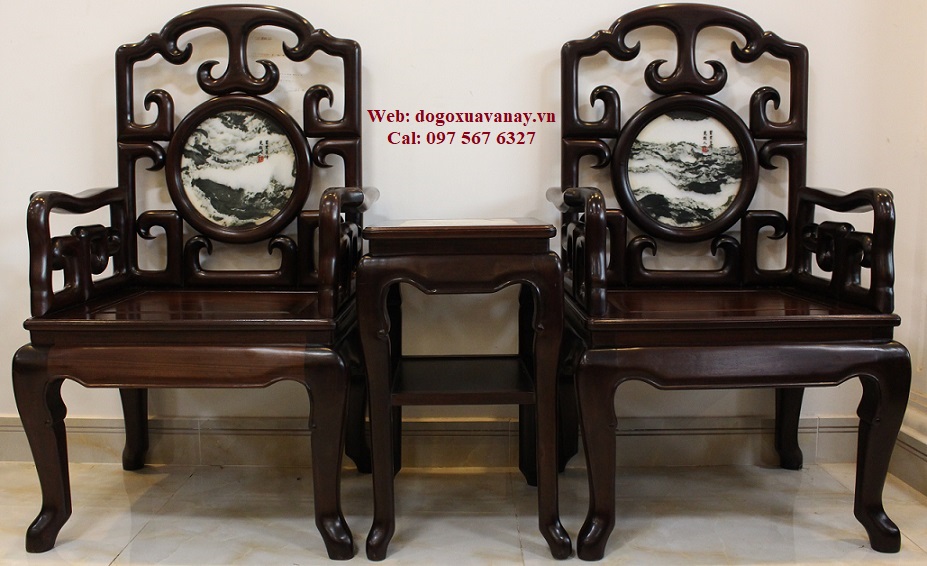 bộ ghế móc gỗ gụ ta cổ xịn