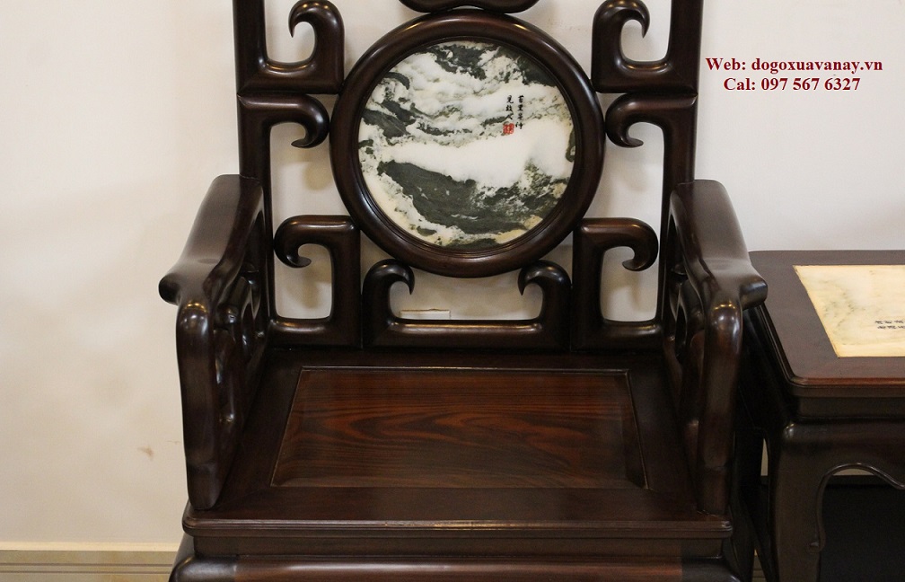 bộ ghế móc gỗ gụ ta hàng tàu cổ