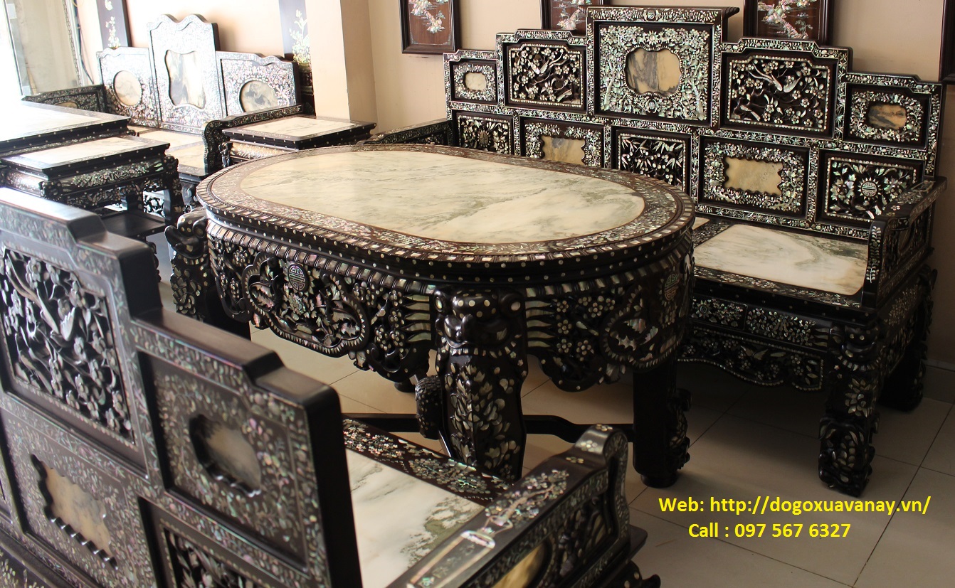 bàn ghế cho phòng khách rộng
