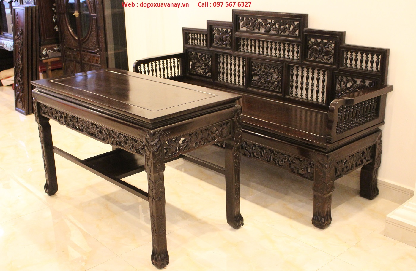 trường kỷ song tiện gõ mật