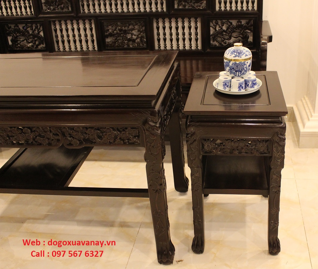 trường kỷ song tiện gỗ lim