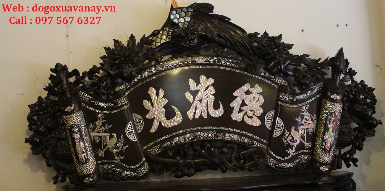 cuốn thư khảm ốc đẹp