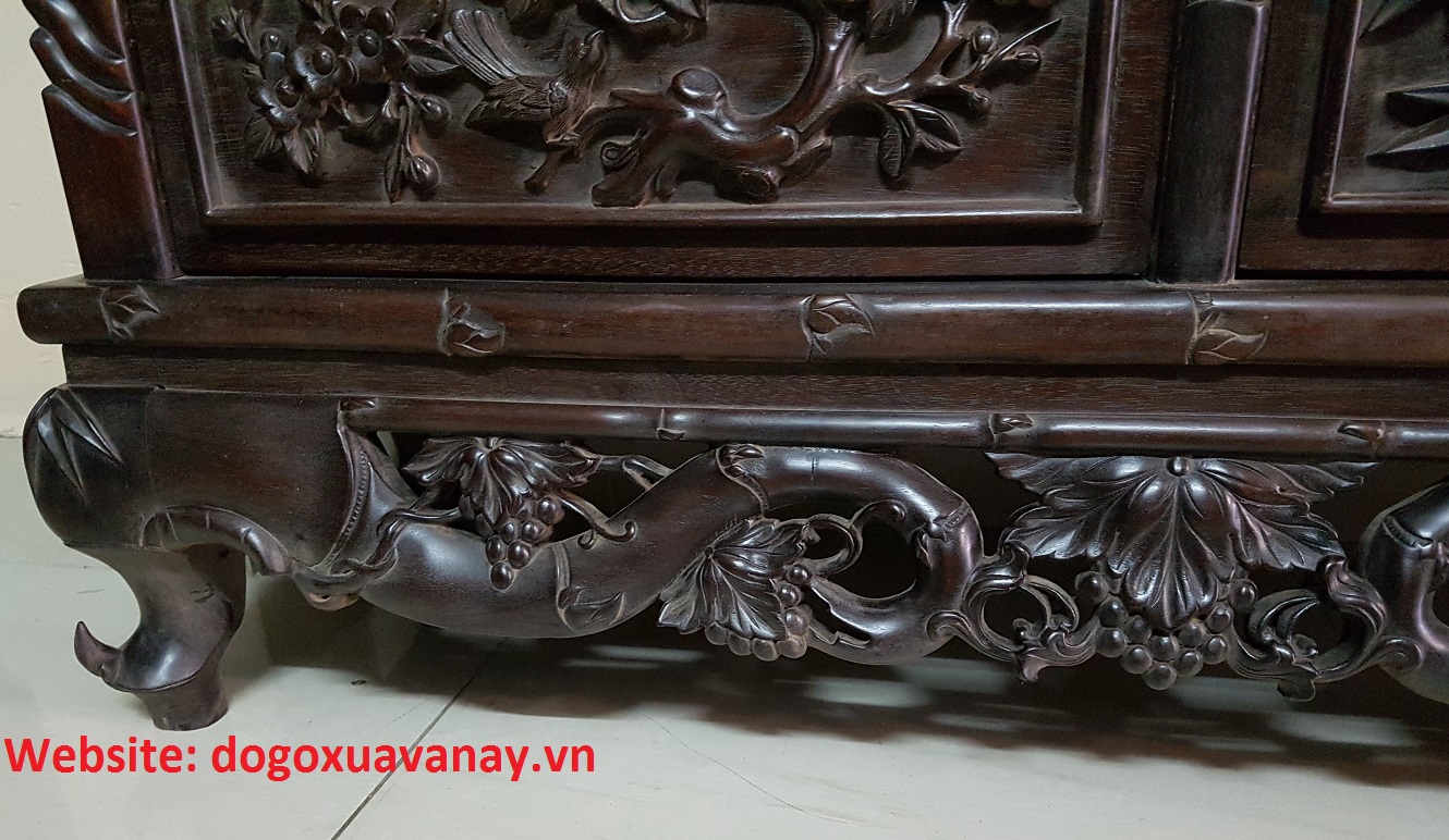 tủ rượu gỗ gụ