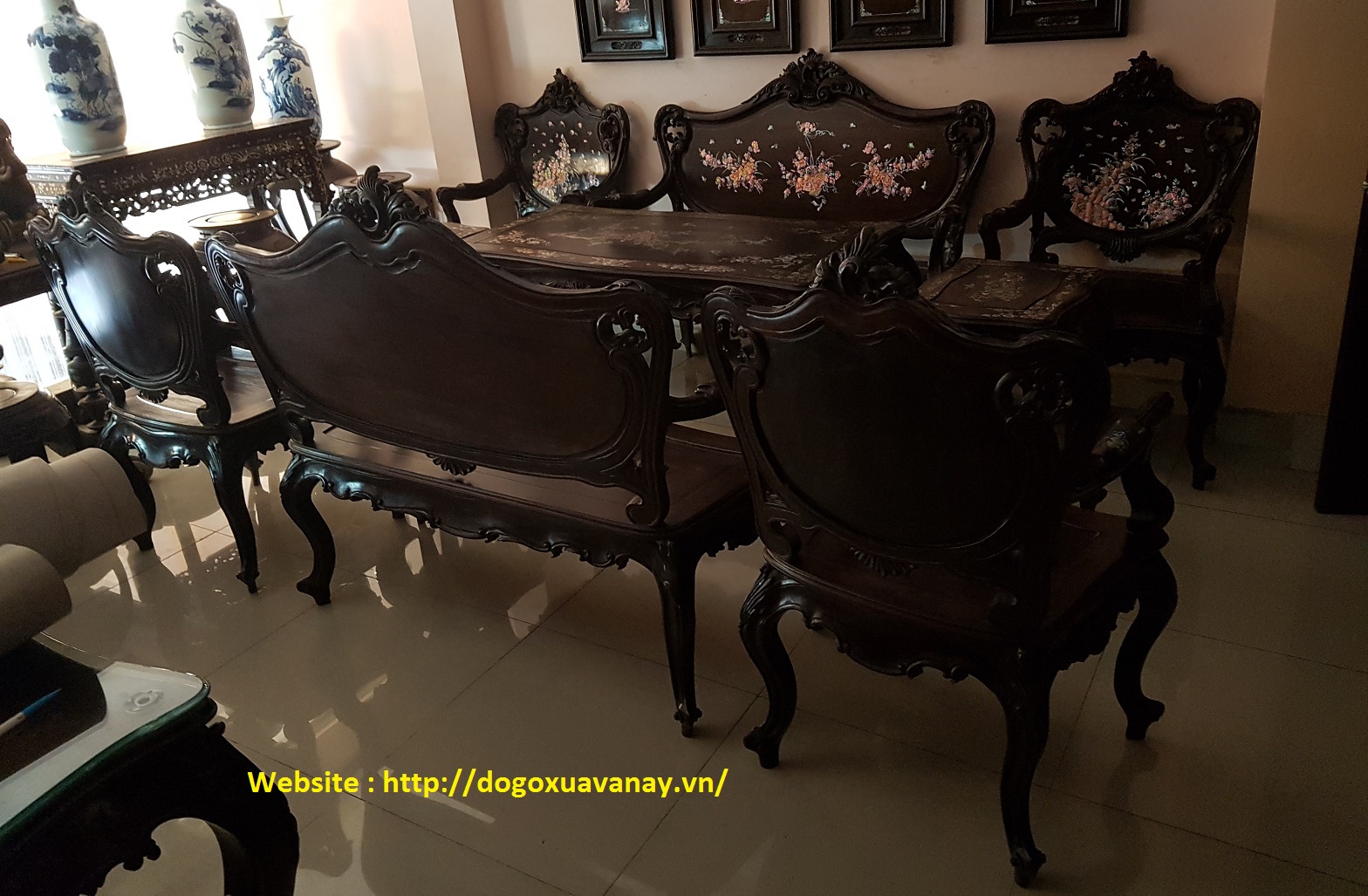 bàn ghế phong cách pháp