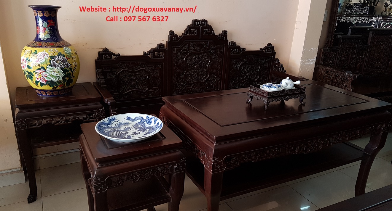 trường kỷ cổ gỗ gụ